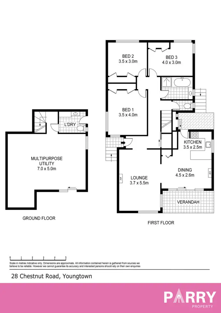 Floorplan of Homely house listing, 28 Chestnut Road, Youngtown TAS 7249