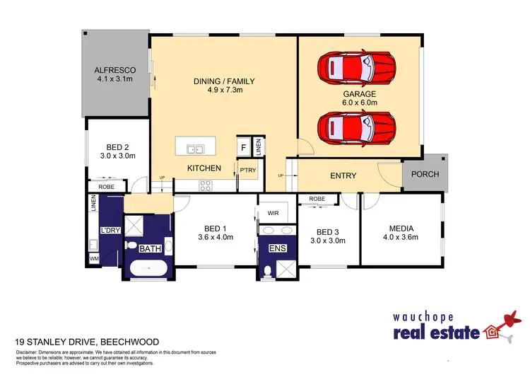 Floorplan of Homely house listing, 19 Stanley Drive, Beechwood NSW 2446