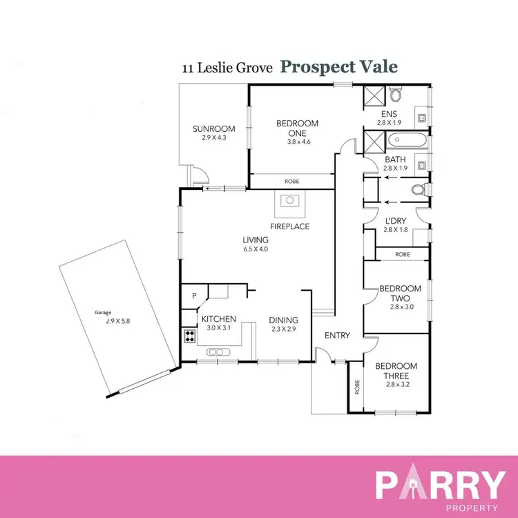 Floorplan of Homely house listing, 11 Leslie Grove, Prospect Vale TAS 7250
