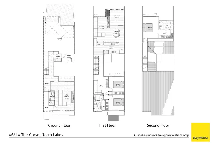 Floorplan of Homely townhouse listing, 46/24 The Corso, North Lakes QLD 4509