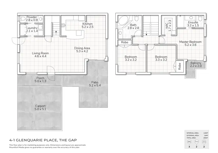 Floorplan of Homely townhouse listing, 4/1 Glenquarie Place, The Gap QLD 4061
