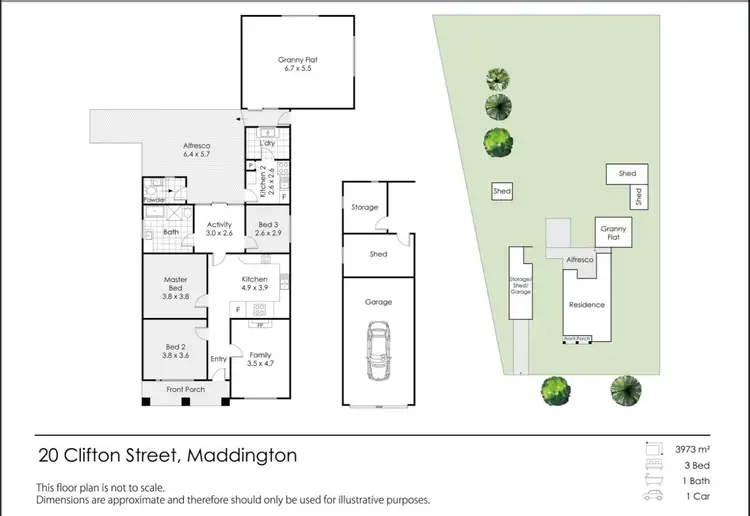 Floorplan of Homely house listing, 20 Clifton Street, Maddington WA 6109