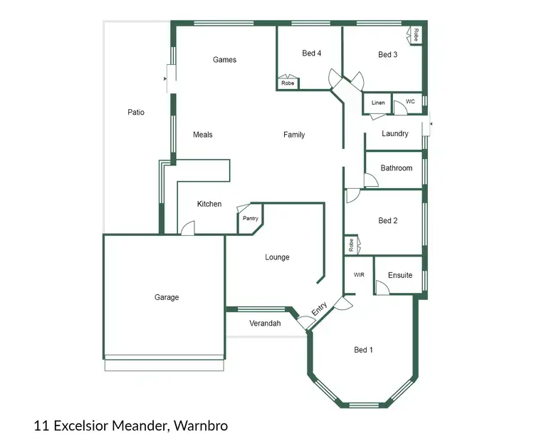 Floorplan of Homely house listing, 11 Excelsior Meander, Warnbro WA 6169