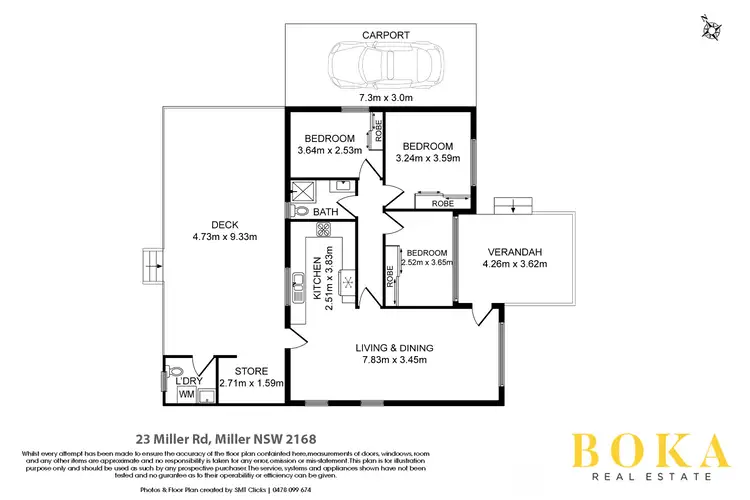 Floorplan of Homely house listing, 23 Miller Road, Miller NSW 2168