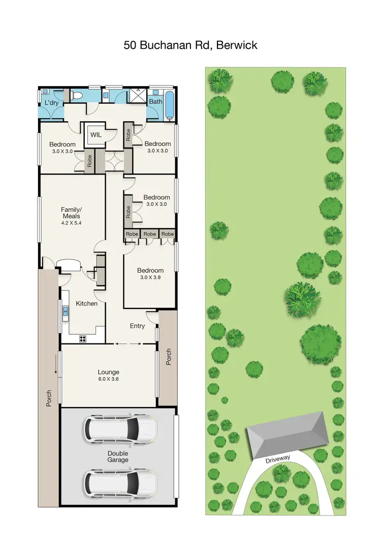 Floorplan of Homely house listing, 50 Buchanan Road, Berwick VIC 3806