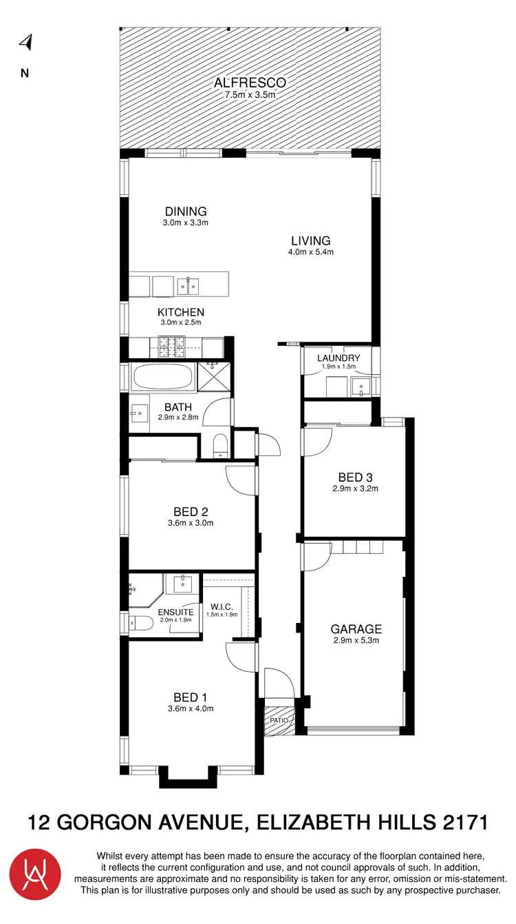 Floorplan of Homely house listing, 12 Gorgon Avenue, Elizabeth Hills NSW 2171