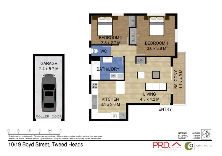 Floorplan of Homely unit listing, 10/19 Boyd Street, Tweed Heads NSW 2485
