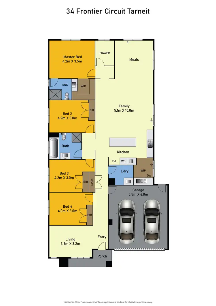 Floorplan of Homely house listing, 34 FRONTIER CIRCUIT, Tarneit VIC 3029