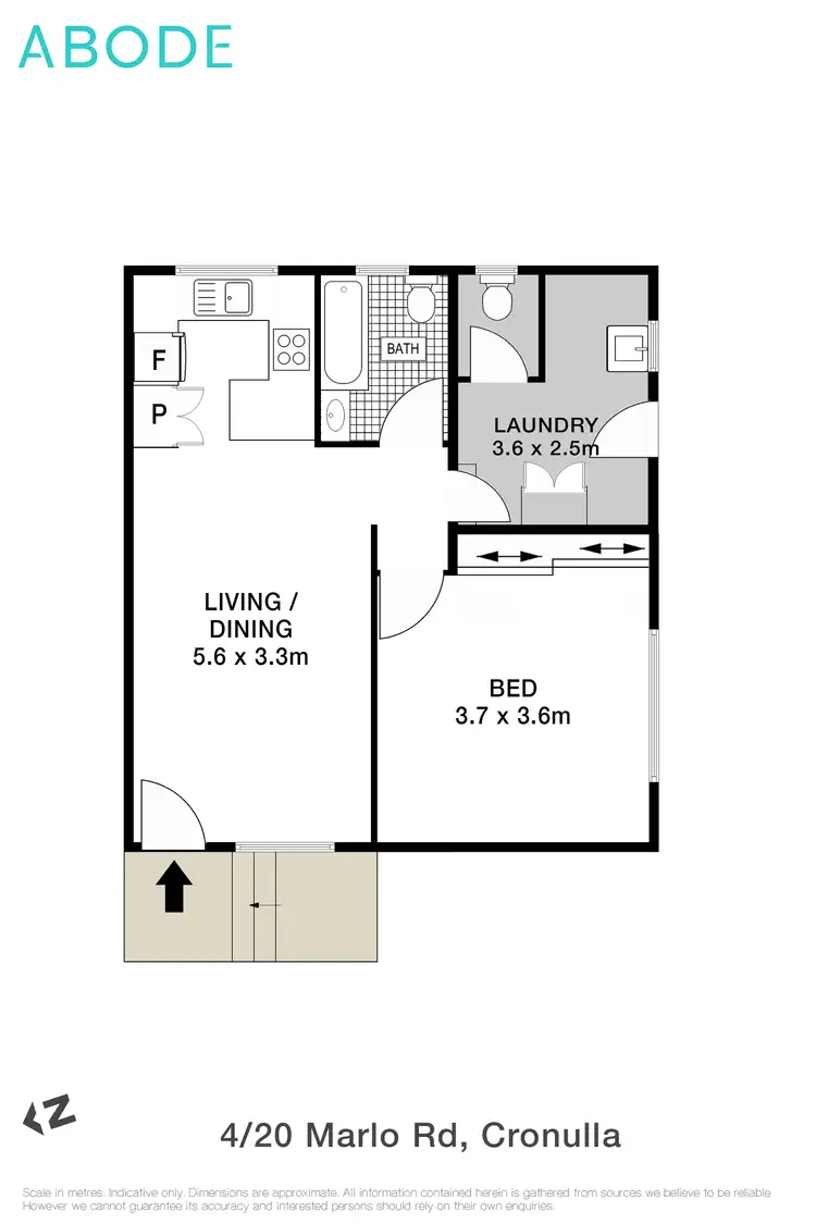 Floorplan of Homely apartment listing, 4/20 Marlo Road, Cronulla NSW 2230