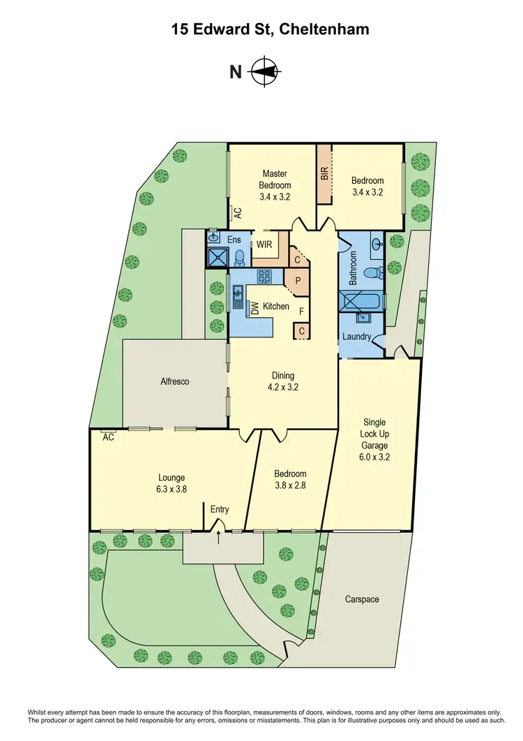 Floorplan of Homely townhouse listing, 15 Edward Street, Cheltenham VIC 3192