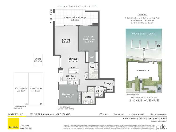 Floorplan of Homely apartment listing, 119/37 Sickle Avenue, Hope Island QLD 4212