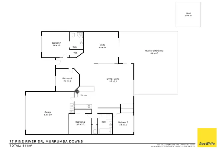 Floorplan of Homely house listing, 77 Pine River Drive, Murrumba Downs QLD 4503