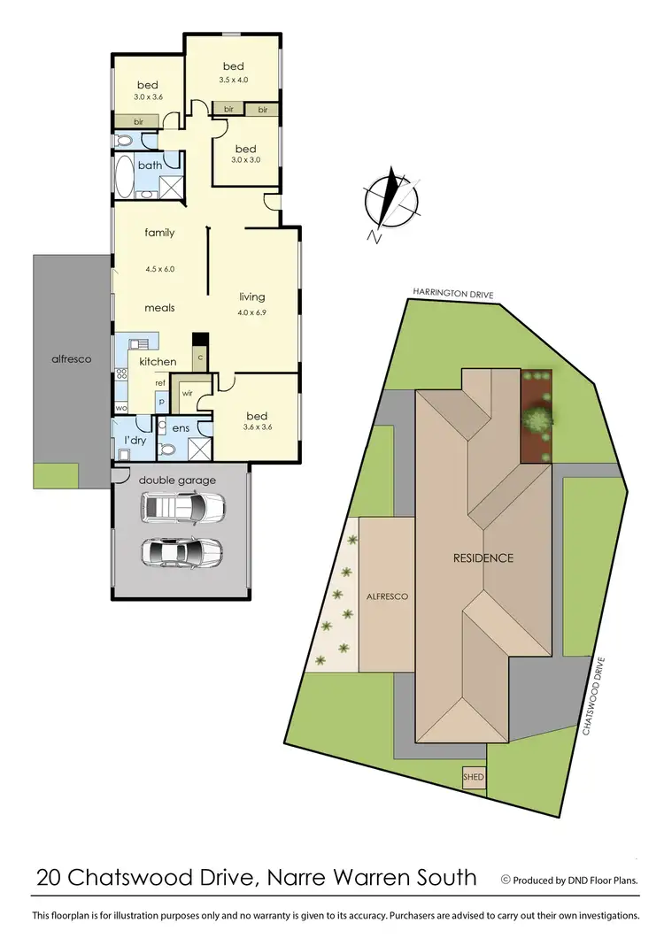 Floorplan of Homely house listing, 20 Chatswood Drive, Narre Warren South VIC 3805