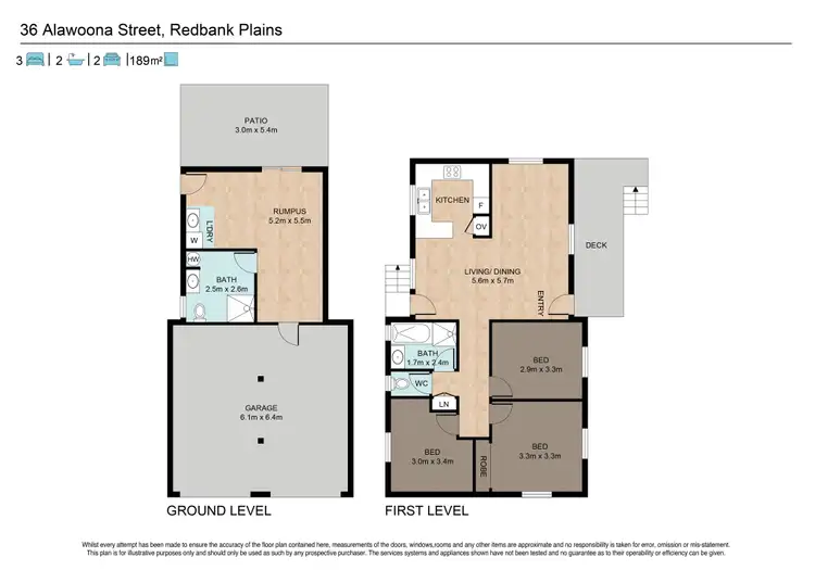 Floorplan of Homely house listing, 36 Alawoona Street, Redbank Plains QLD 4301