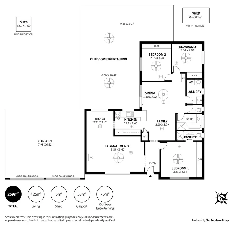 Floorplan of Homely house listing, 25 Taarnby Drive, Salisbury Downs SA 5108