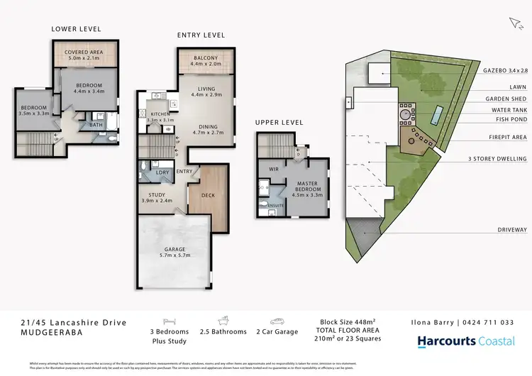 Floorplan of Homely townhouse listing, 21/45 Lancashire Drive, Mudgeeraba QLD 4213