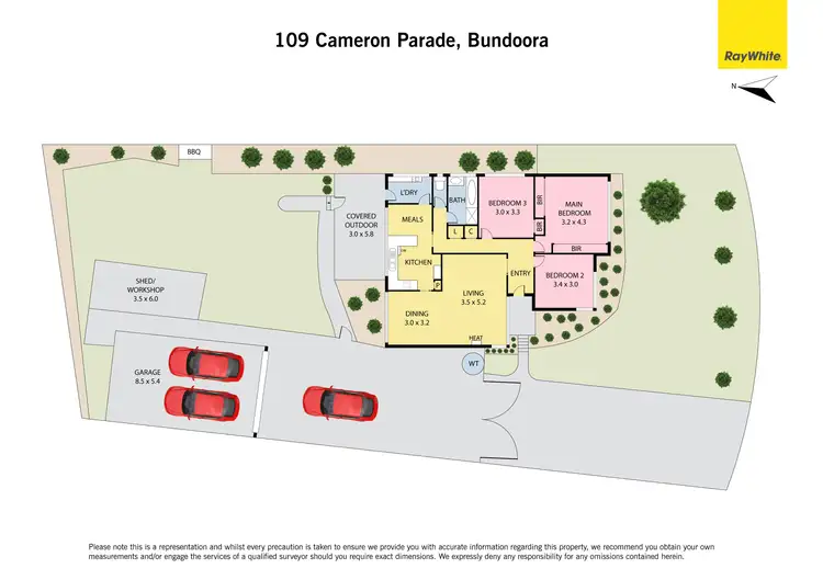 Floorplan of Homely house listing, 109 Cameron Parade, Bundoora VIC 3083