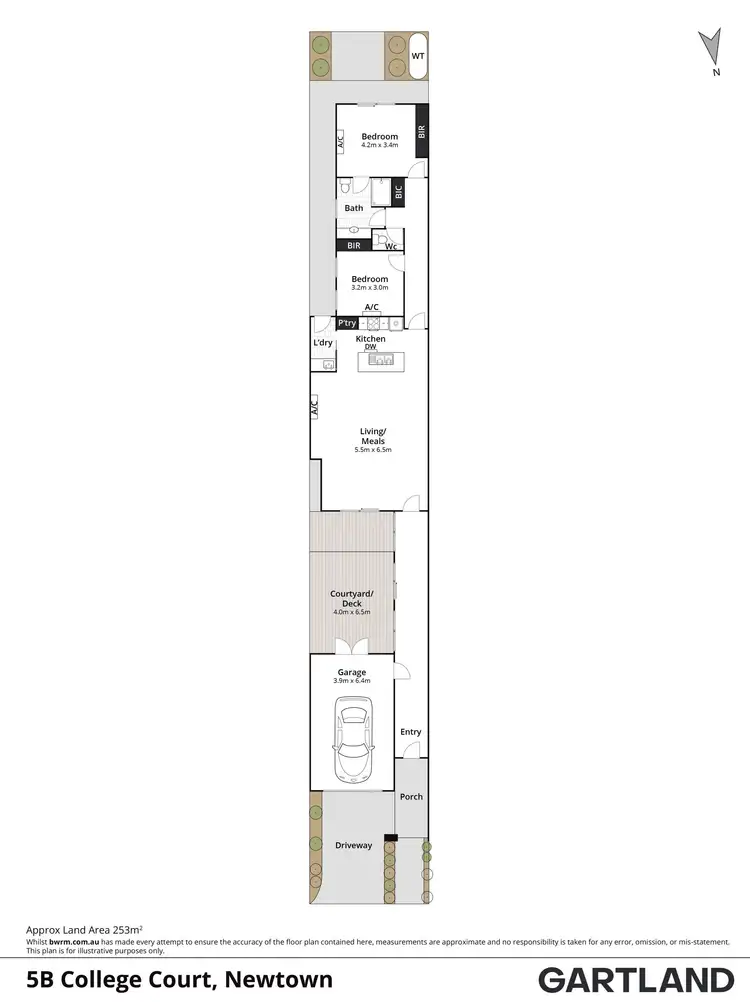 Floorplan of Homely townhouse listing, 5B College Court, Newtown VIC 3220