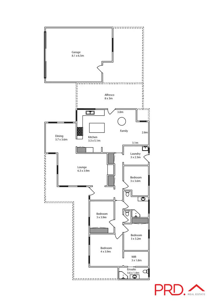Floorplan of Homely house listing, 1 Kamira Court, Mildura VIC 3500
