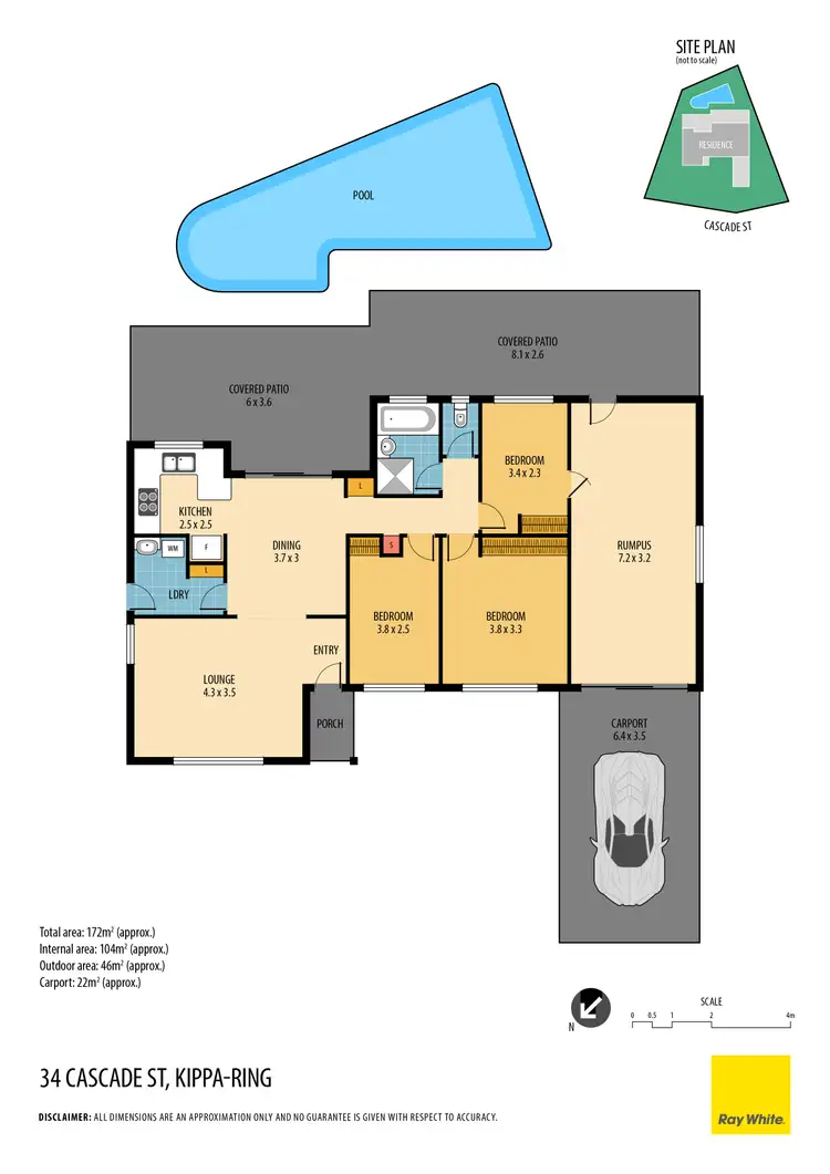 Floorplan of Homely house listing, 34 Cascade Street, Kippa-Ring QLD 4021