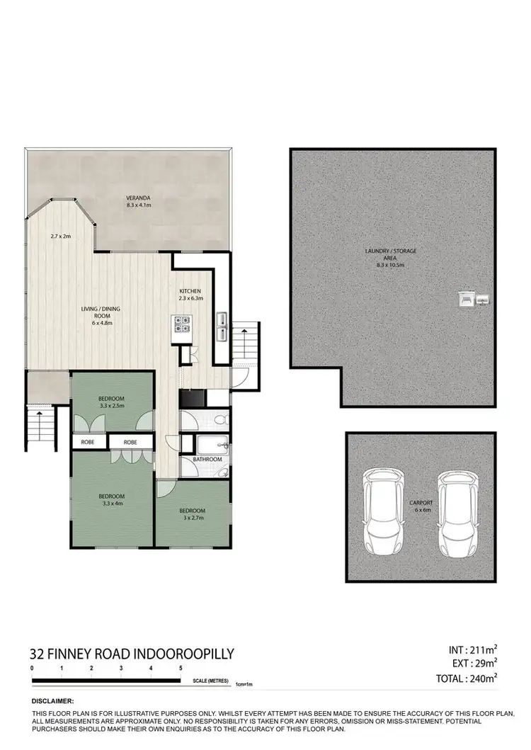 Floorplan of Homely house listing, 32 Finney Road, Indooroopilly QLD 4068