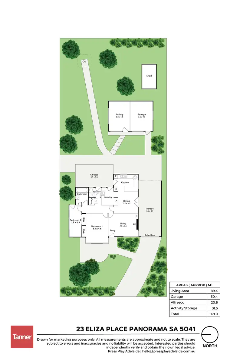 Floorplan of Homely house listing, 23 Eliza Place, Panorama SA 5041