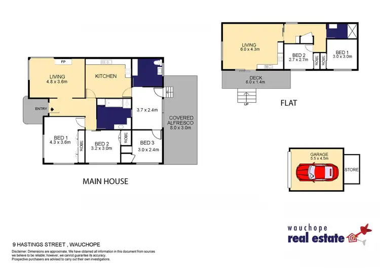 Floorplan of Homely house listing, 9 & 9a Hastings Street, Wauchope NSW 2446