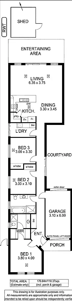 Floorplan of Homely house listing, 35a Neath Avenue, Dover Gardens SA 5048
