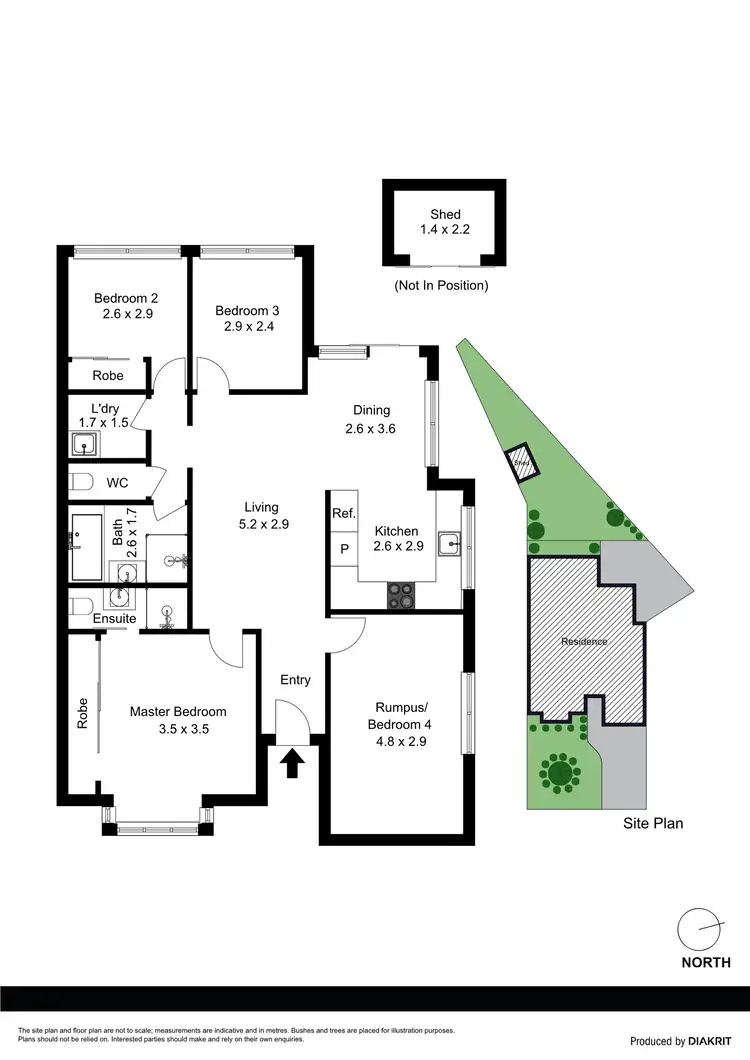 Floorplan of Homely semi-detached listing, 1/4 Flanders Avenue, Mount Kuring-Gai NSW 2080