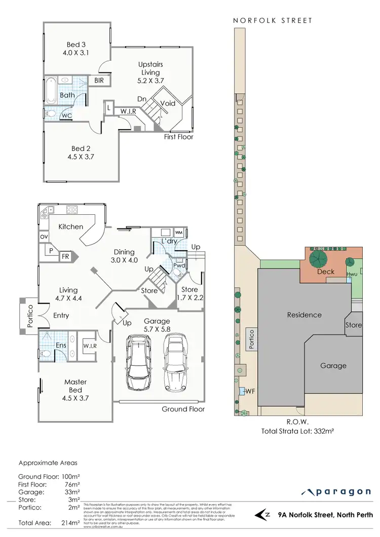 Floorplan of Homely house listing, 9A Norfolk Street, North Perth WA 6006