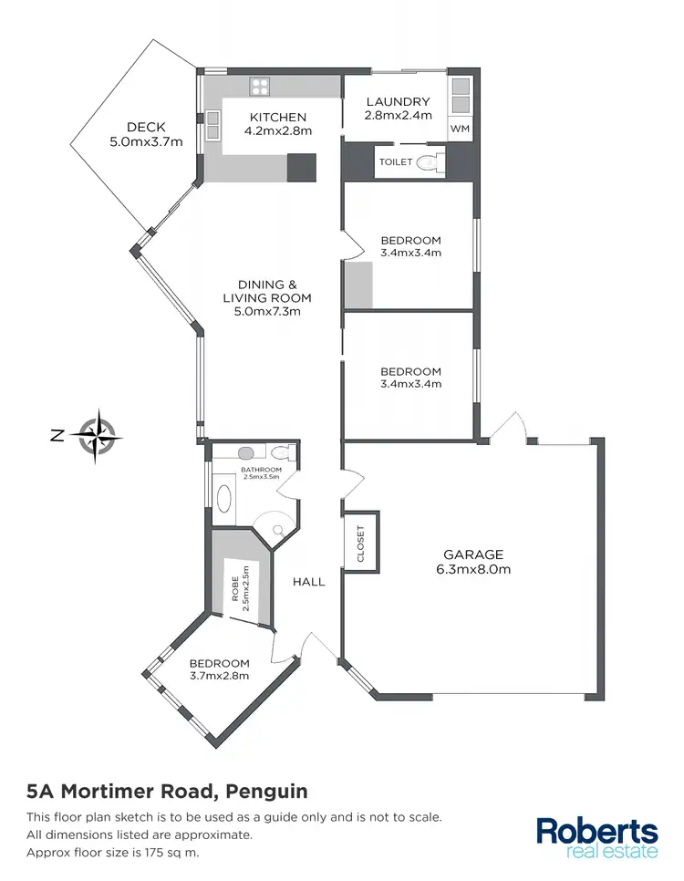 Floorplan of Homely house listing, 5A Mortimer Road, Penguin TAS 7316