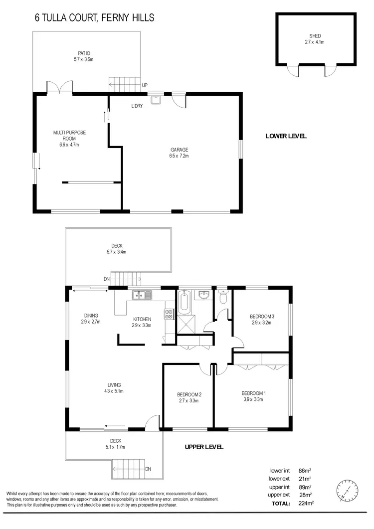 Floorplan of Homely house listing, 6 Tulla Court, Ferny Hills QLD 4055