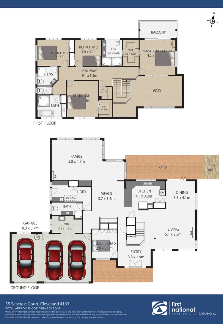 Floorplan of Homely house listing, 55 Seacrest Court, Raby Bay QLD 4163
