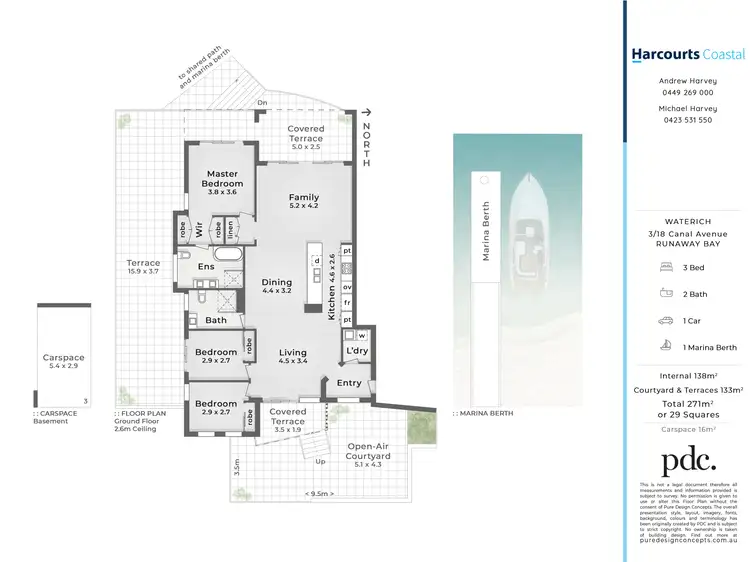 Floorplan of Homely apartment listing, 3/18 Canal Avenue, Runaway Bay QLD 4216