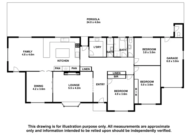 Floorplan of Homely house listing, 36 De Courcey Street, Bordertown SA 5268