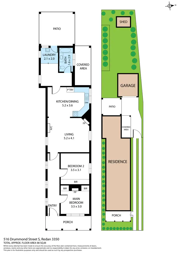 Floorplan of Homely house listing, 516 Drummond Street South, Redan VIC 3350