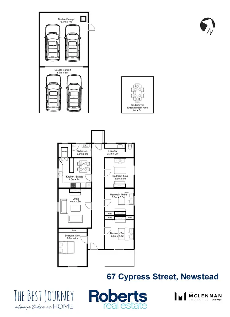 Floorplan of Homely house listing, 67 Cypress Street, Newstead TAS 7250