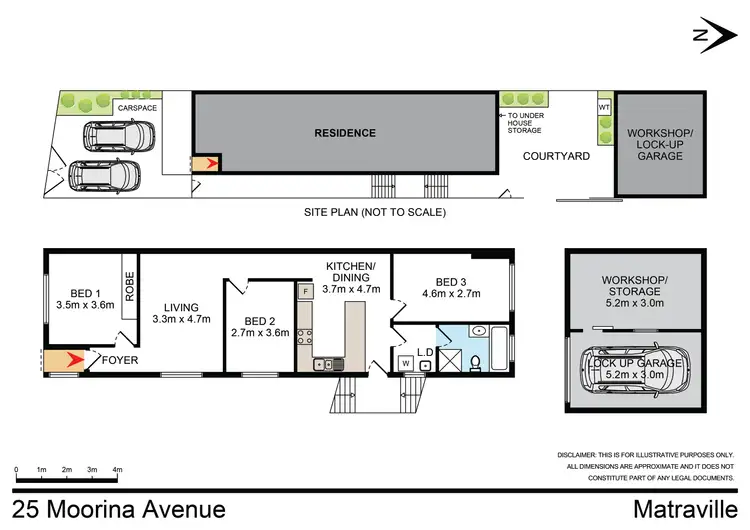 Floorplan of Homely semi-detached listing, 25 Moorina Avenue, Matraville NSW 2036