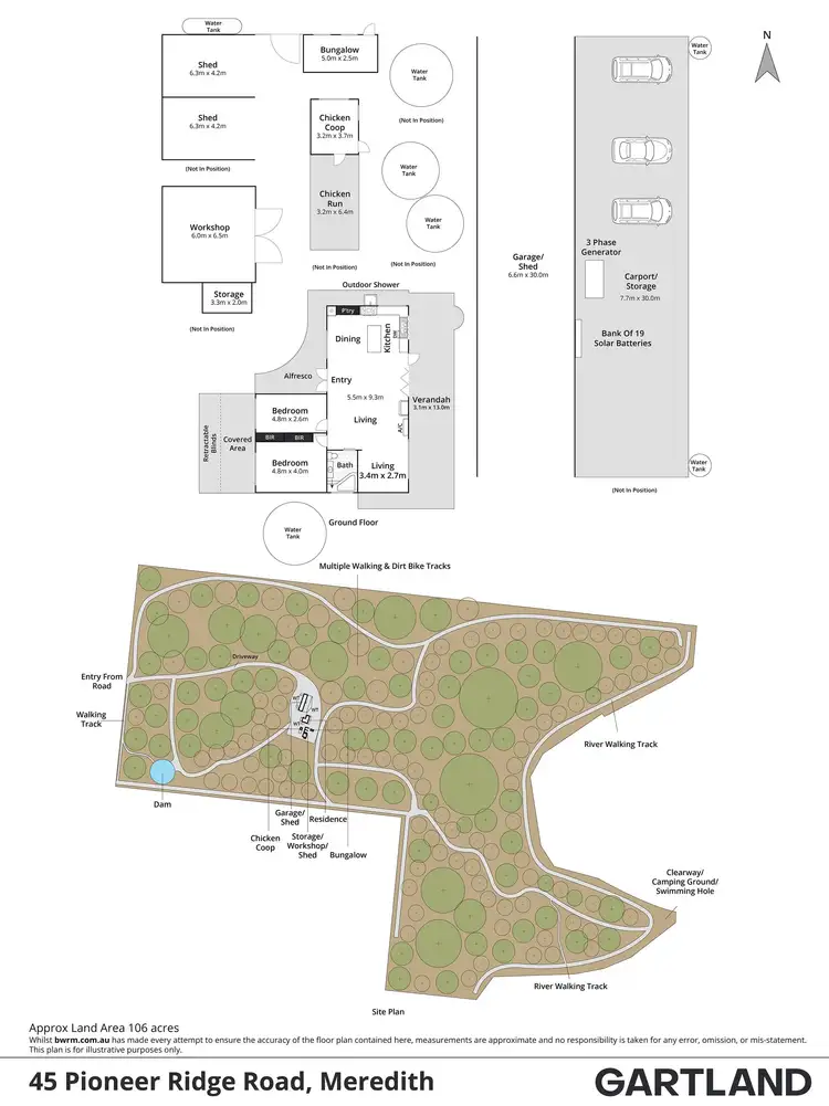 Floorplan of Homely house listing, 45 Pioneer Ridge Road, Meredith VIC 3333
