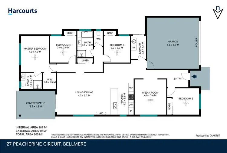 Floorplan of Homely house listing, 27 Peacherine Circuit, Bellmere QLD 4510