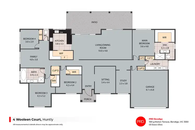 Floorplan of Homely house listing, 4 Wooleen Court, Huntly VIC 3551