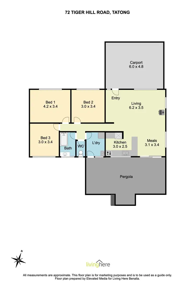Floorplan of Homely house listing, 72 Tiger Hill Road, Tatong VIC 3673