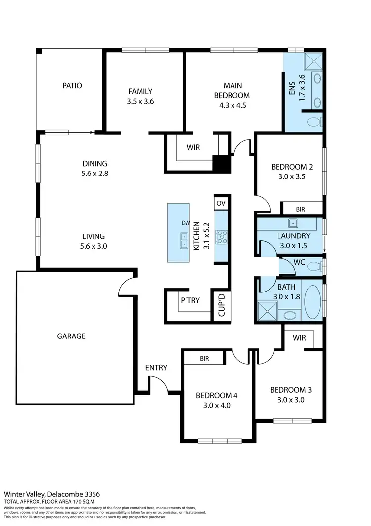 Floorplan of Homely house listing, 12 Grassy Street, Winter Valley VIC 3358