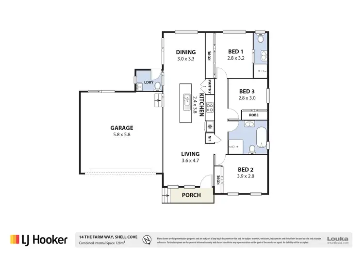 Floorplan of Homely house listing, 14 The Farm Way, Shell Cove NSW 2529
