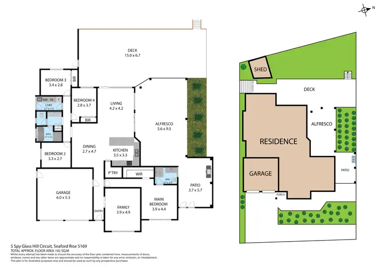 Floorplan of Homely house listing, 5 Spy Glass Hill Circuit, Seaford Rise SA 5169
