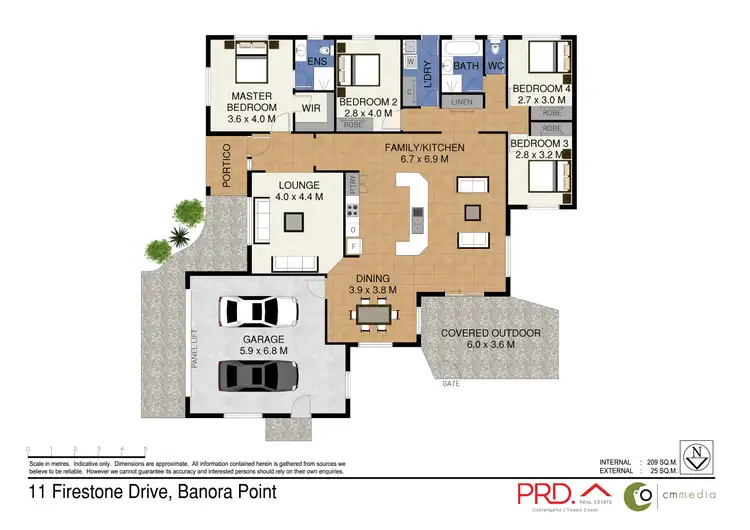Floorplan of Homely house listing, 11 Firestone Drive, Banora Point NSW 2486