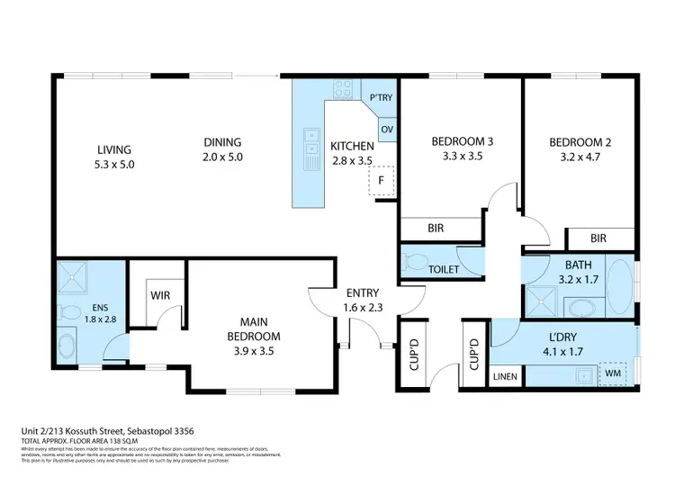 Floorplan of Homely house listing, 2/213 Kossuth Street, Sebastopol VIC 3356