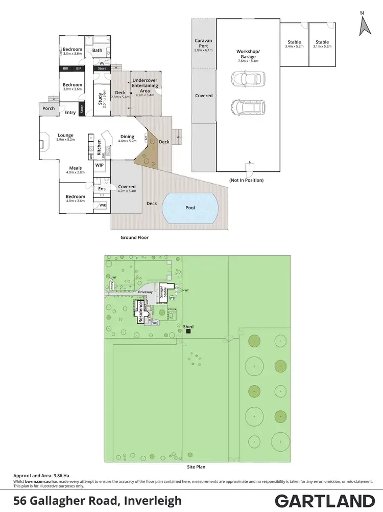 Floorplan of Homely house listing, 56 Gallagher Road, Inverleigh VIC 3321