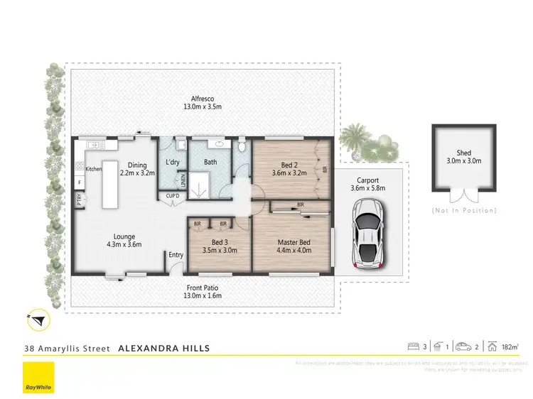 Floorplan of Homely house listing, 38 Amaryllis St, Alexandra Hills QLD 4161