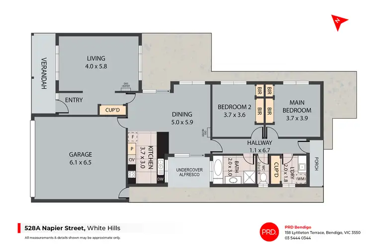 Floorplan of Homely house listing, 528A Napier Street, White Hills VIC 3550